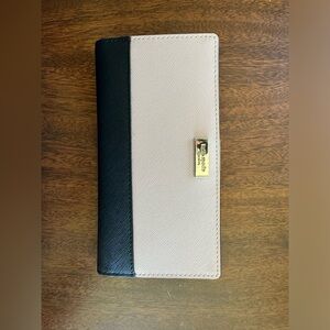 Kate Spade Slim Bifold Wallet- Pink & Black